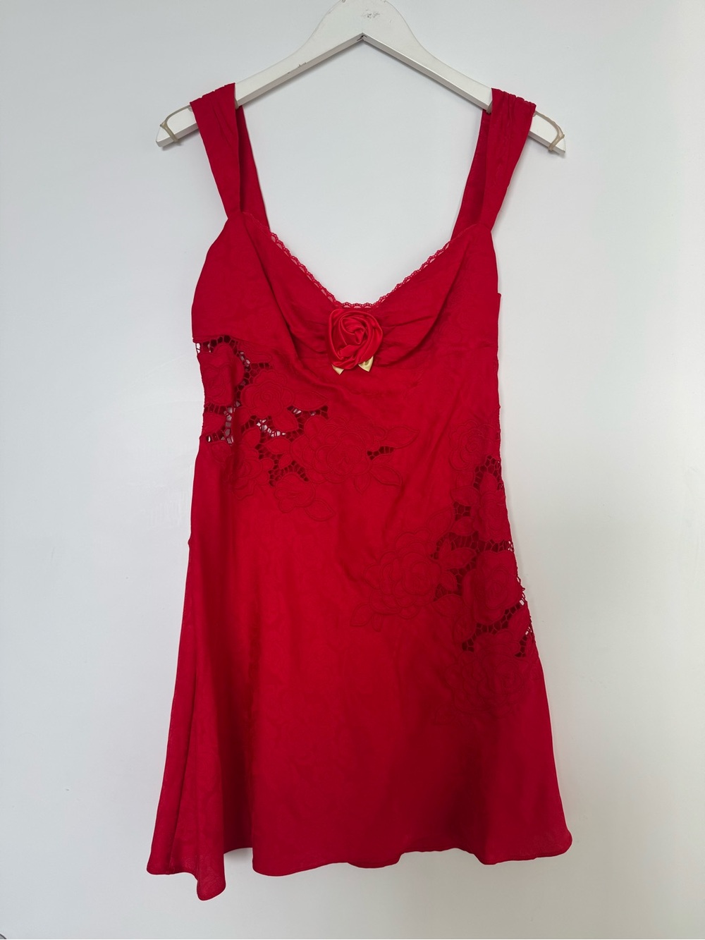 For Love & Lemons Red Claudia Mini Dress - Picture 3 of 14